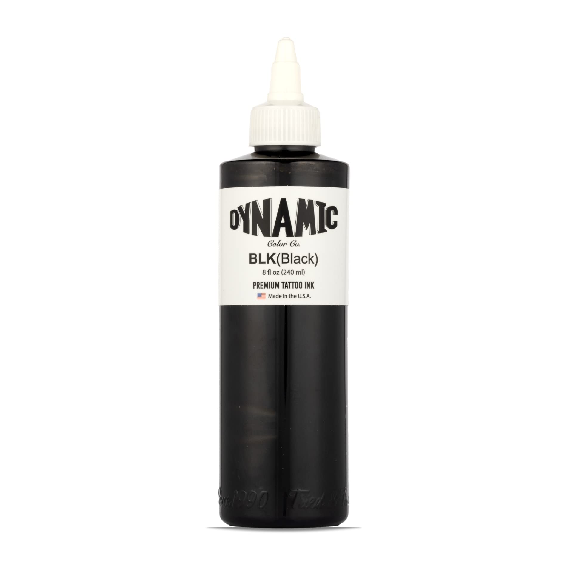 Dynamic Color Co botella tinta negra 8oz: delineado preciso y suave