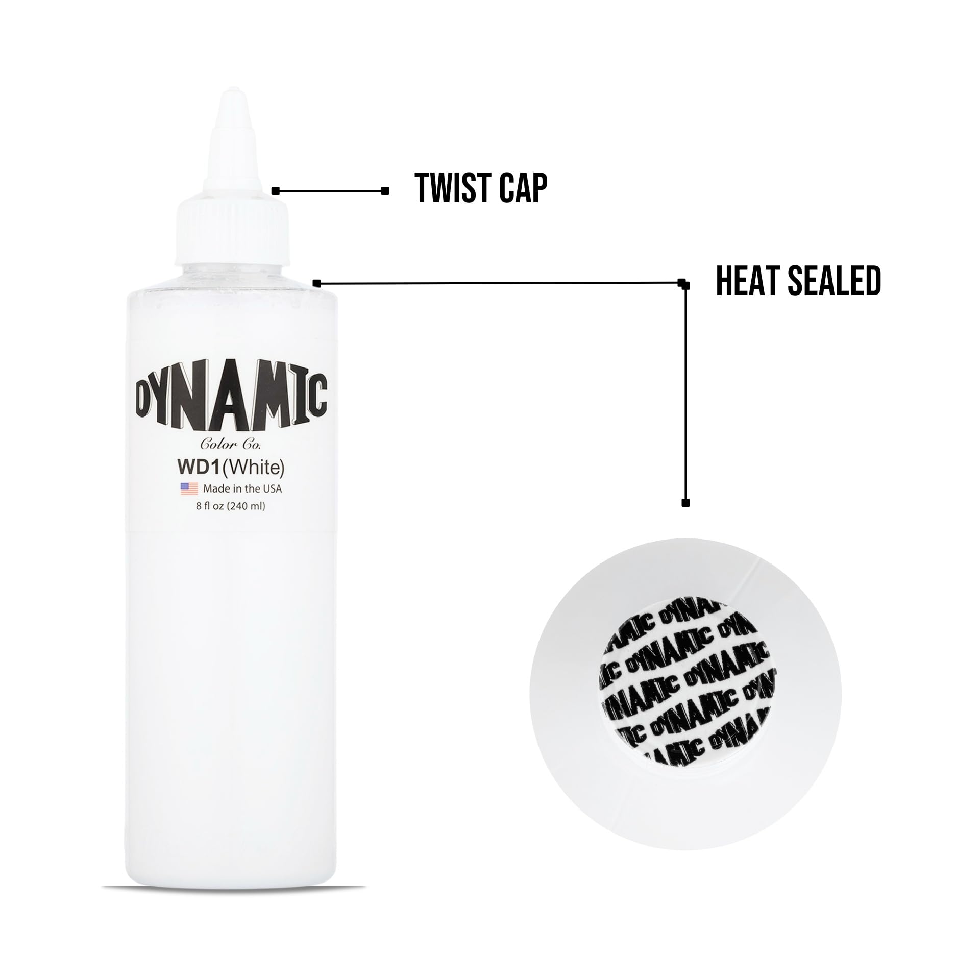 Dynamic Color Co premium ink bottle ideal for shading sessions.