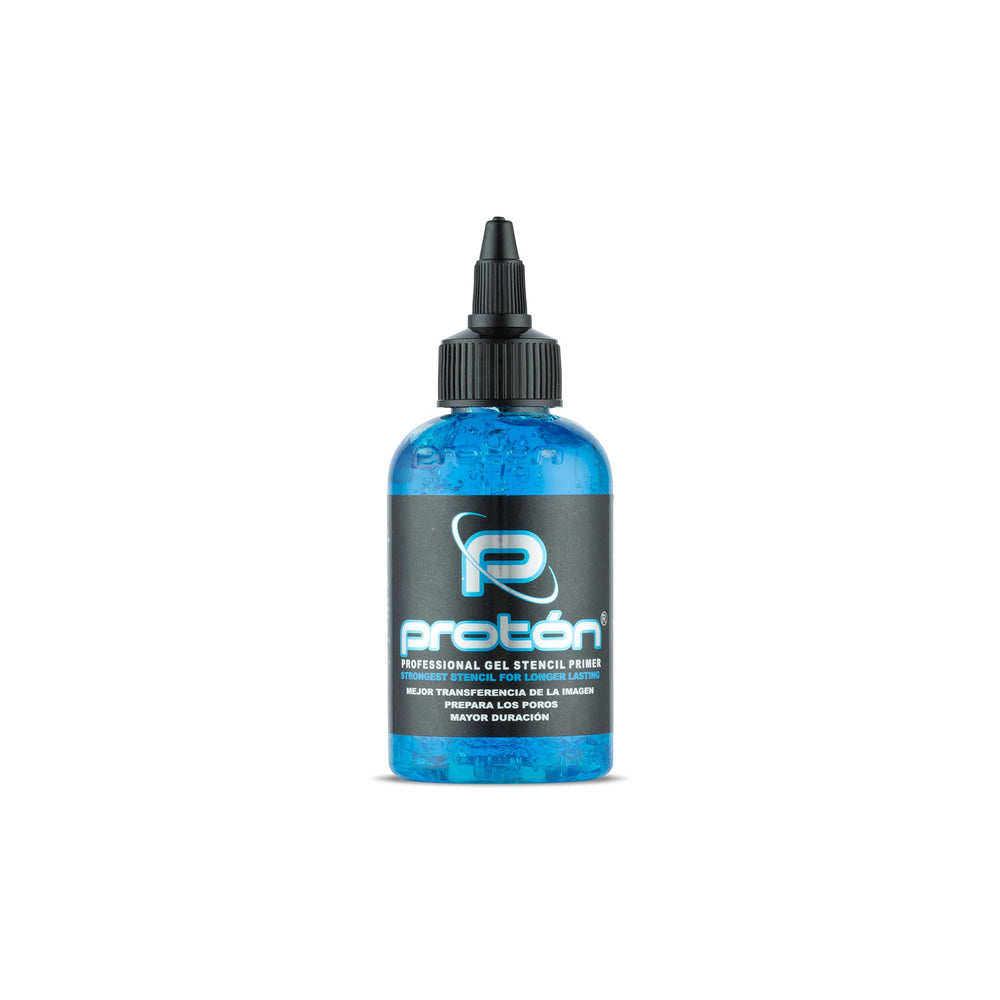 Dynamic Color Co Proton Gel de Plantilla para Tatuaje en Azul, adherencia estable para trazos nítidos.
