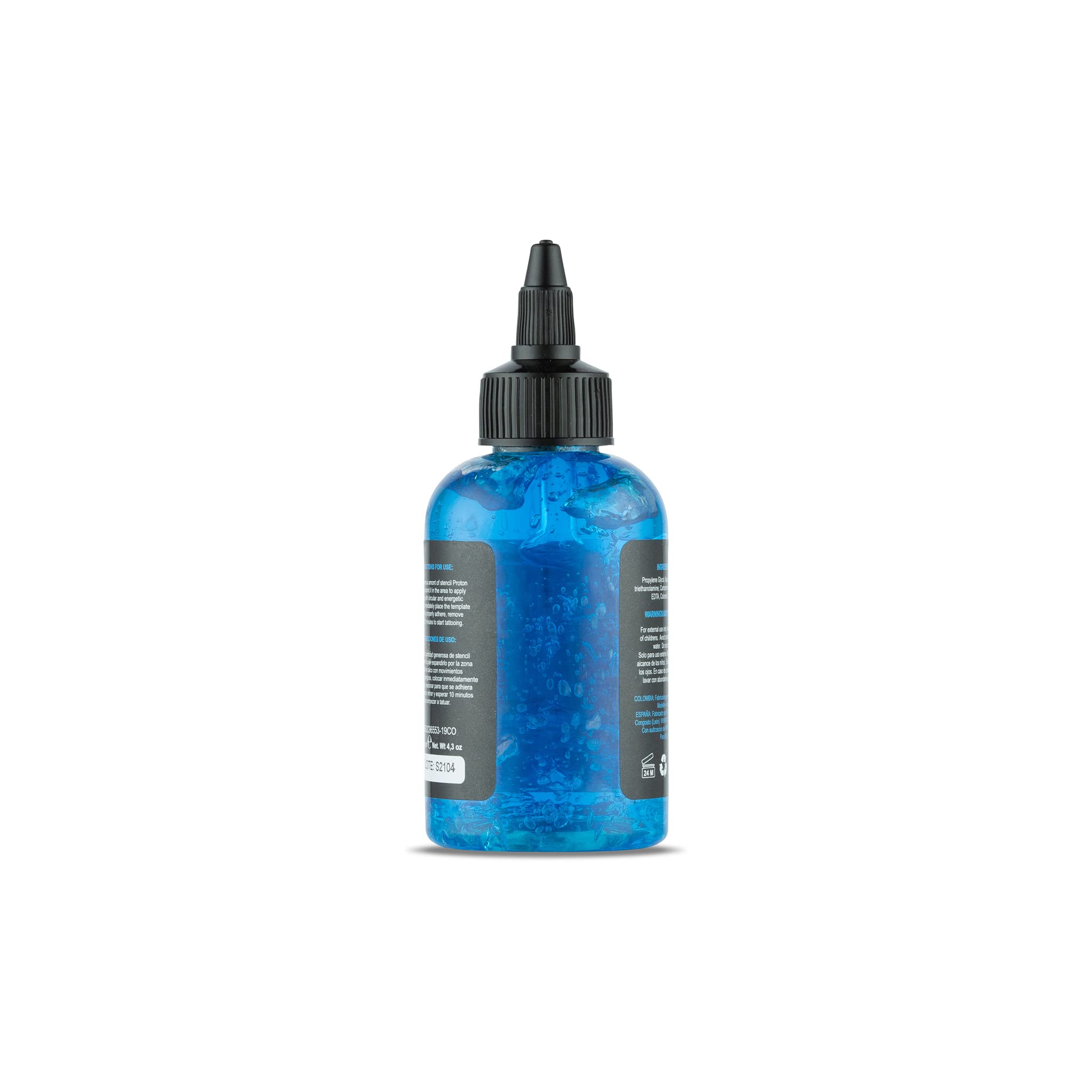 Dynamic Color Co Proton Gel, fórmula suave para la piel del cliente durante el stencil.