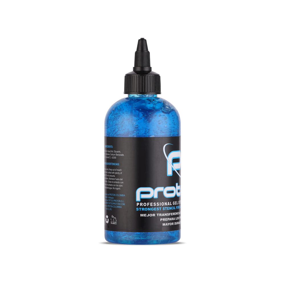 Dynamic Color Co Proton stencil gel preps skin and enhances stencil endurance.