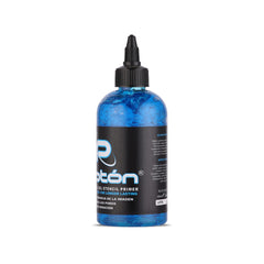 Dynamic Color Co Proton stencil primer applied on skin for clear transfer.