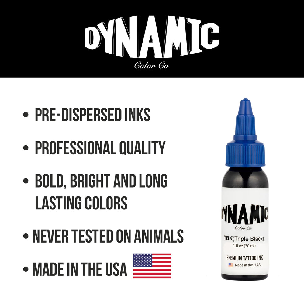 Tinta negra triple Dynamic Color Co para crear sombras suaves