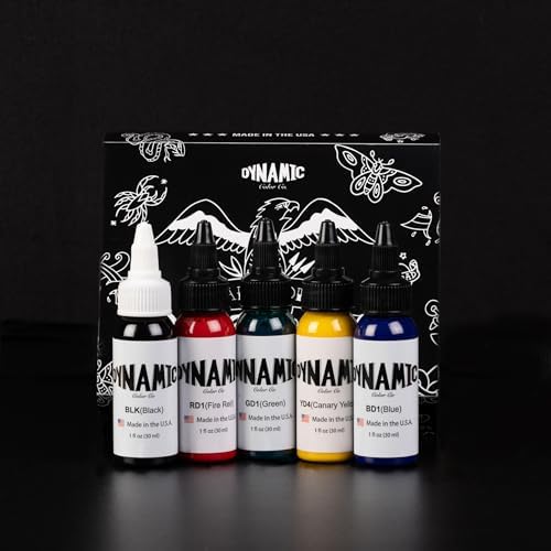 Dynamic Color Co black 1oz bottle ready for bold outlines at any size.