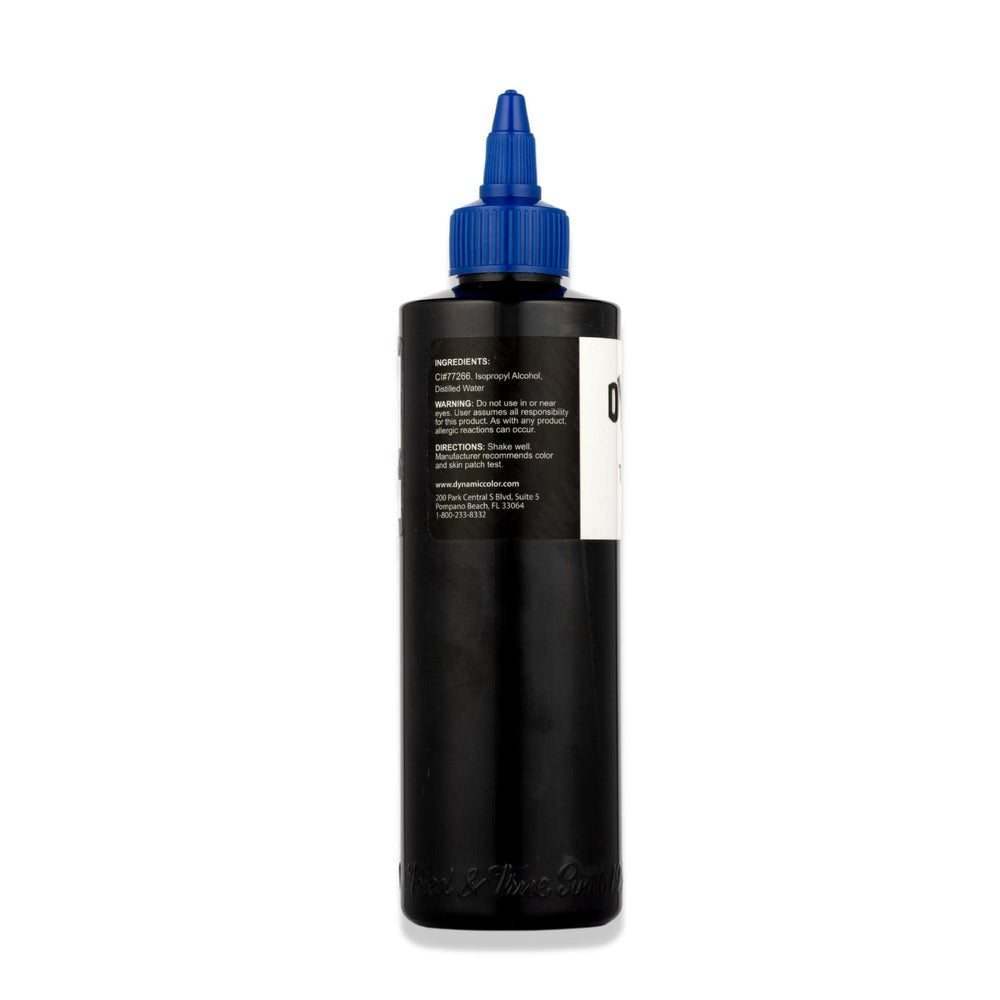 Dynamic Color Co Triple Black ink bottle pour demonstrating controlled flow for clean shading