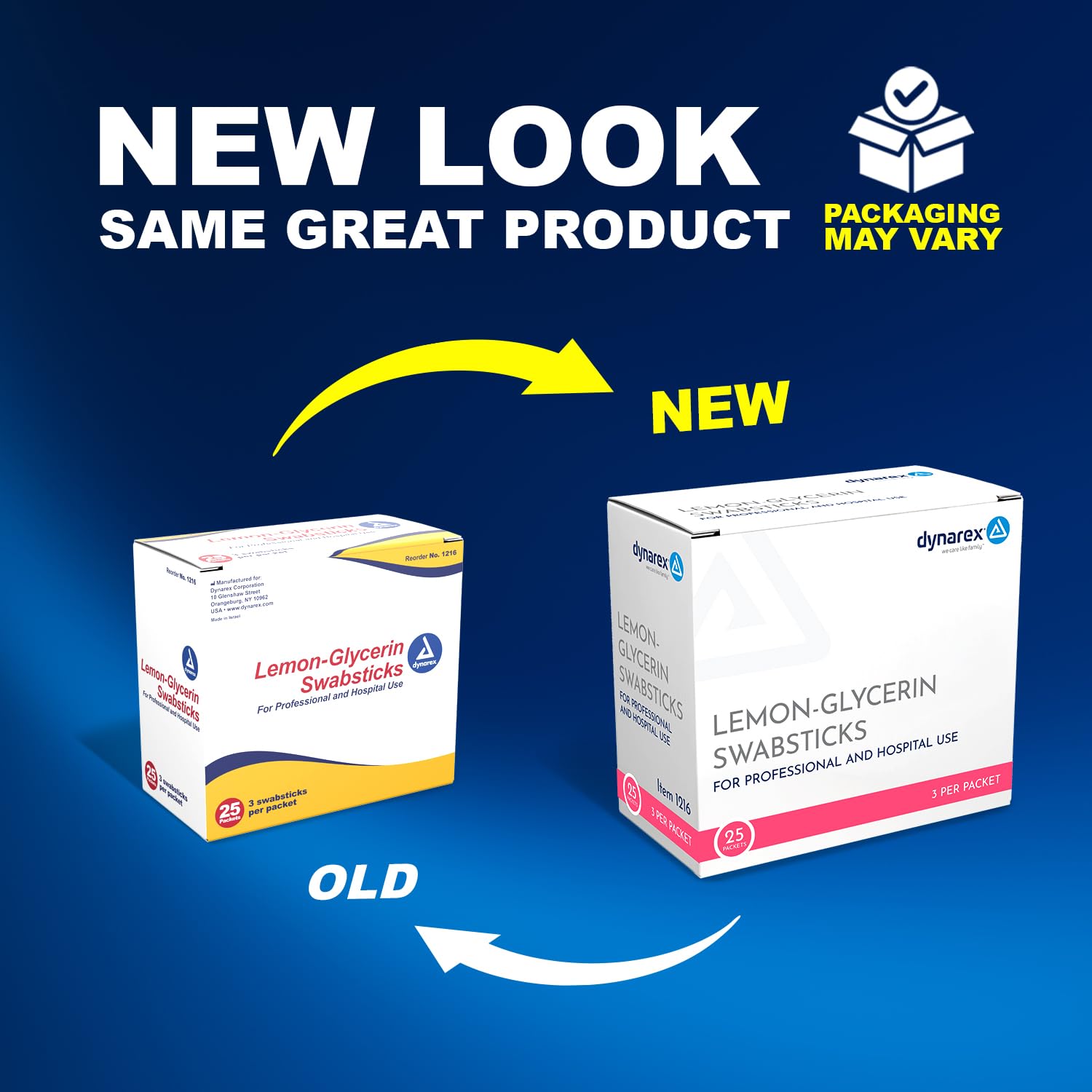 Three swabsticks per packet for convenient on-the-go oral care.