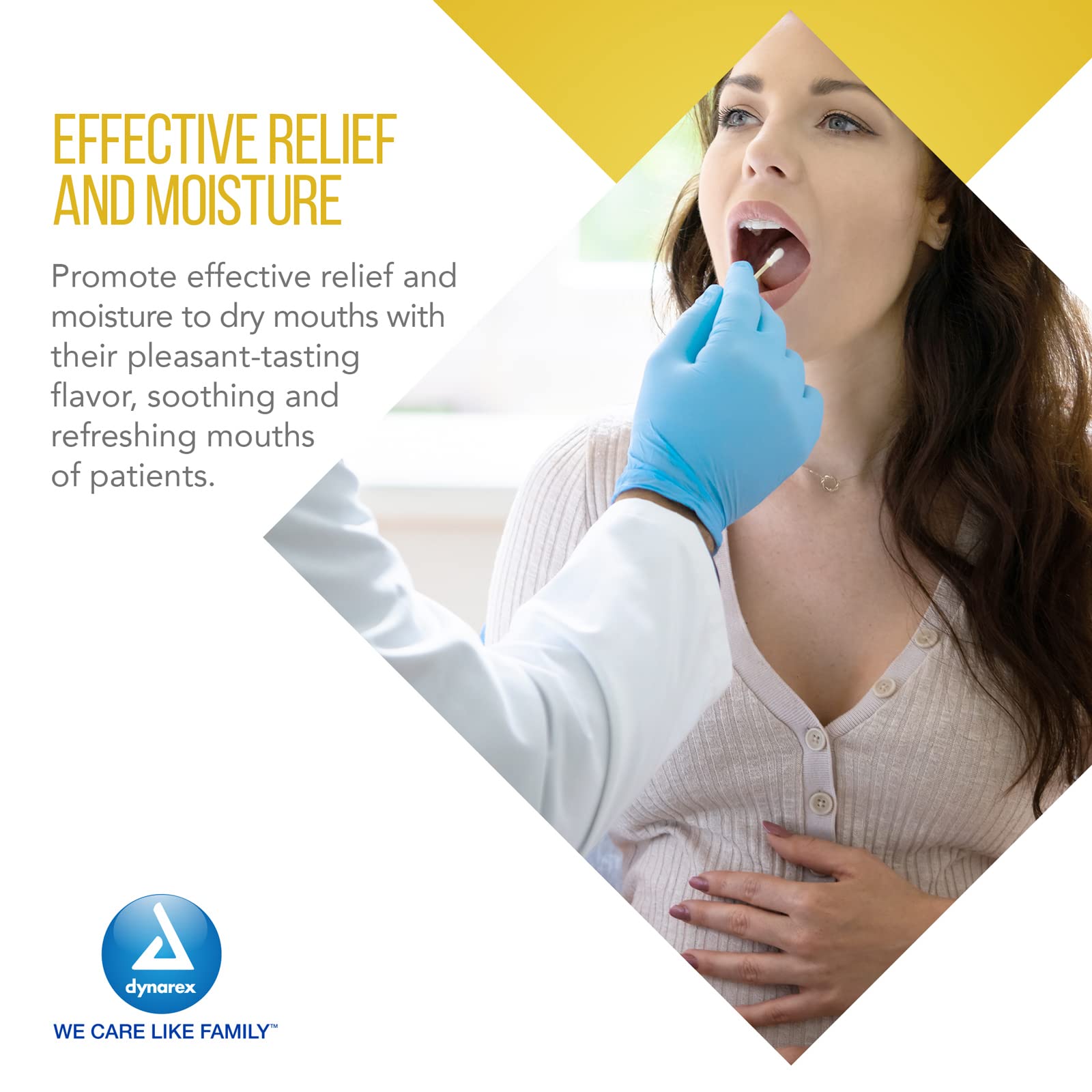 Secure packets keep swabs fresh for each use.