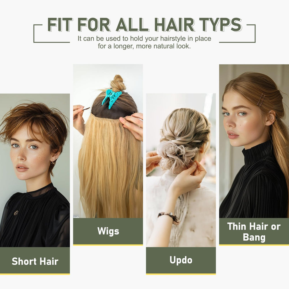 DySaLic Bobby pins with wave shape design for secure hair hold.