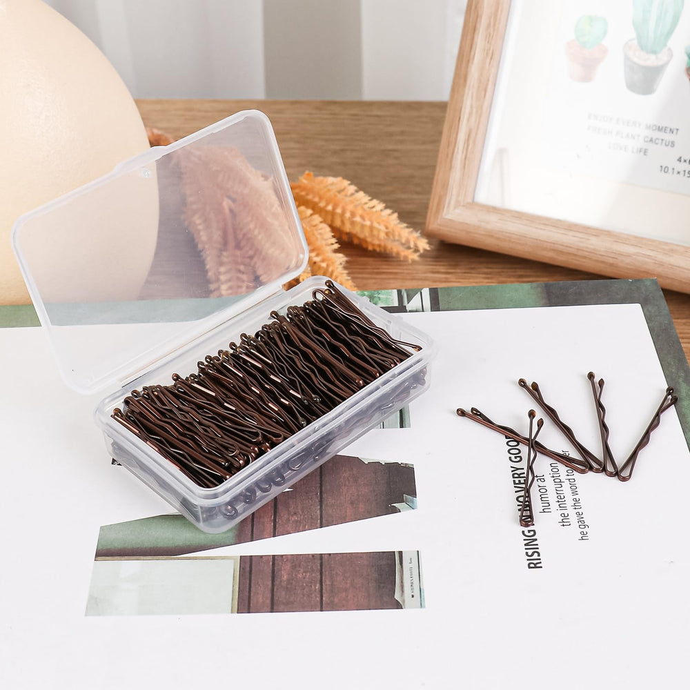 DySaLic brown bobby pins for all hair types and occasions.