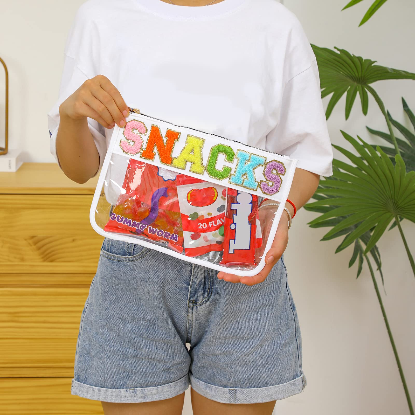 DYSHAYEN snacks-friendly white pouch for snacks and small items