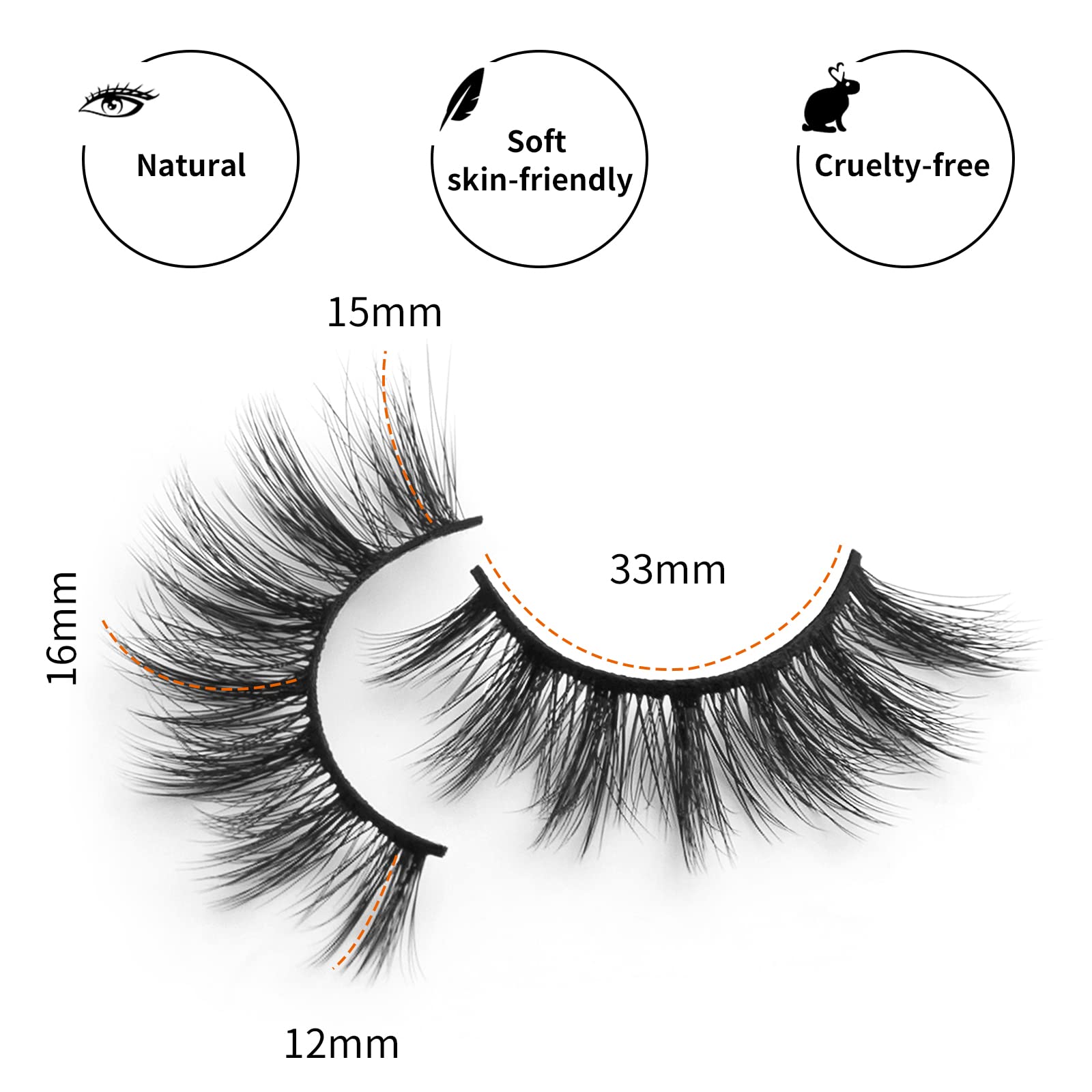 DYSILK cat-eye lashes for a flattering eye lift.