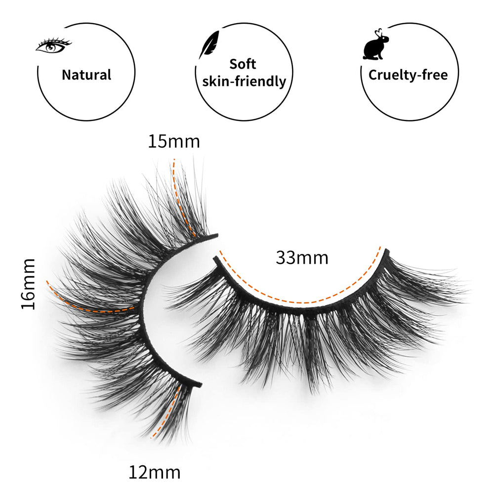 DYSILK cat-eye lashes for a flattering eye lift.