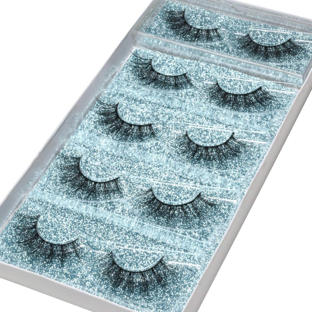 DYSILK Lashes 6D wispy look enhances eyes with subtle volume.