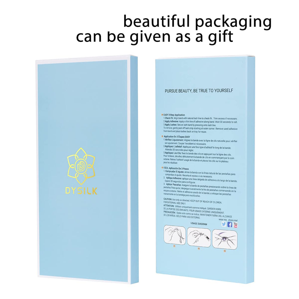 DYSILK Lashes travel case keeps lashes safe on trips.