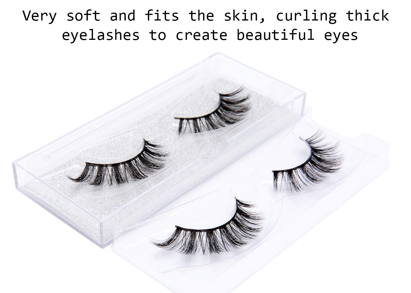 DYSILK long dramatic lashes suited for evening looks and performances.