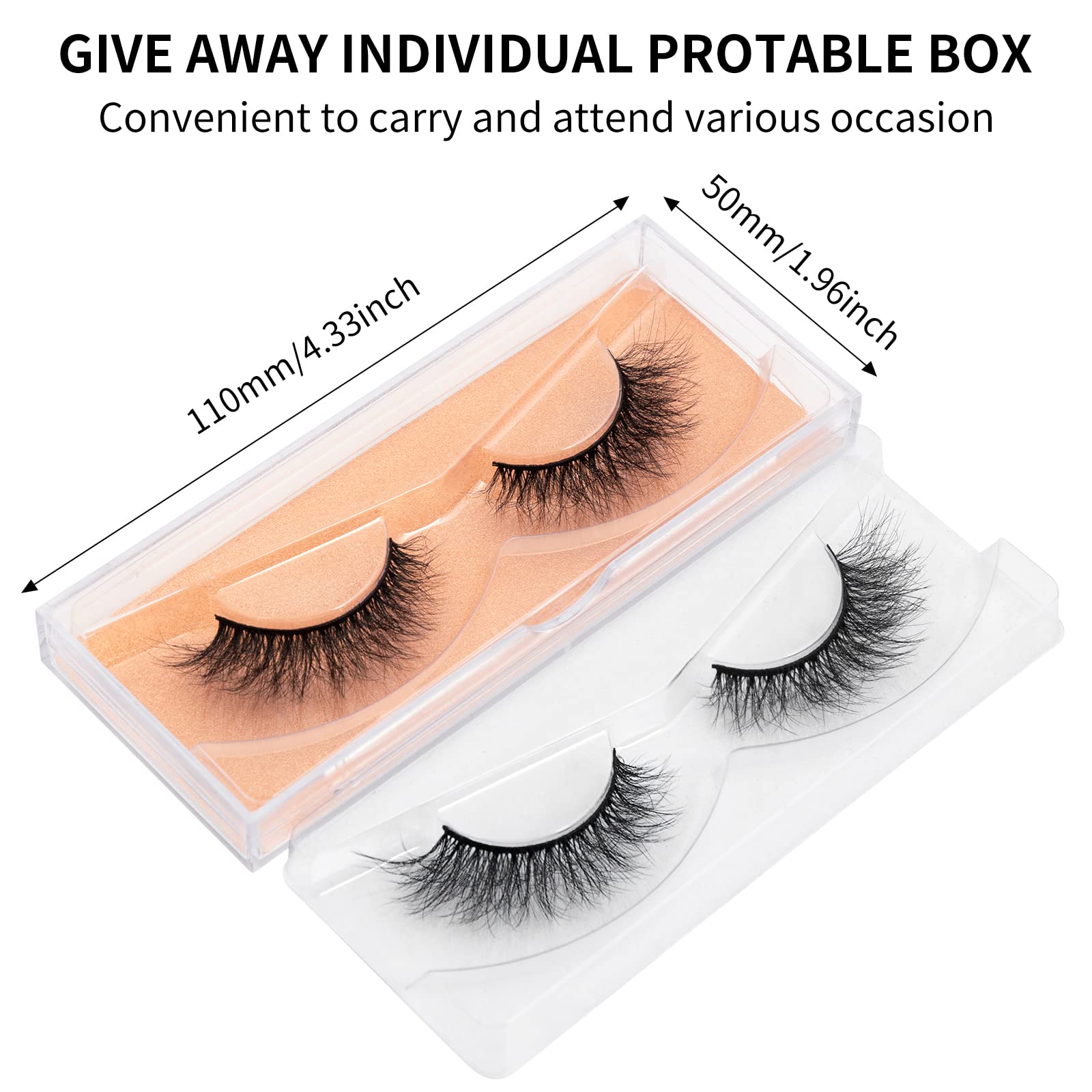 DYSILK Wispy Lashes flexible band ensuring comfortable wear.