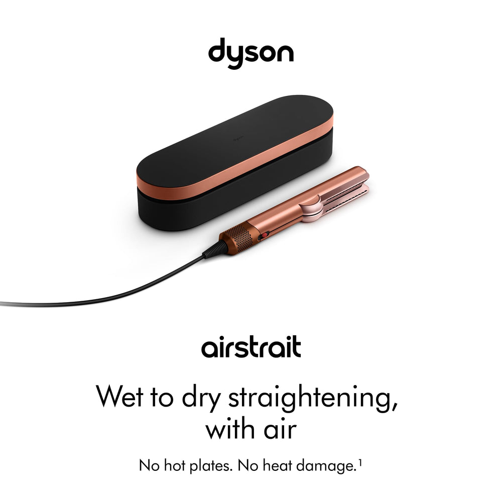 Dyson Airstrait no heat damage feature protects shine during styling.