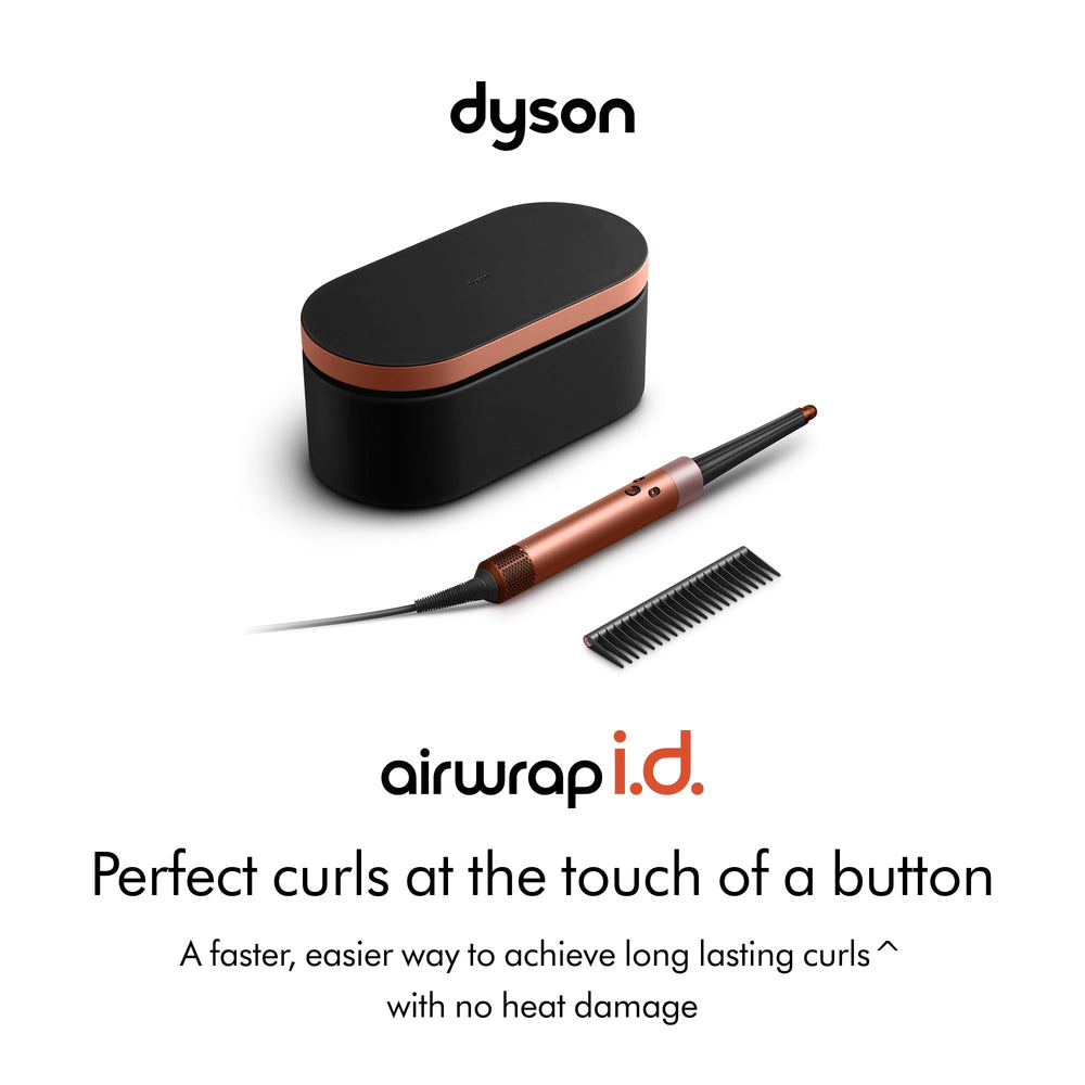 Dyson Airwrap i.d. app connection enabling smart hair profiling for smoother waves.