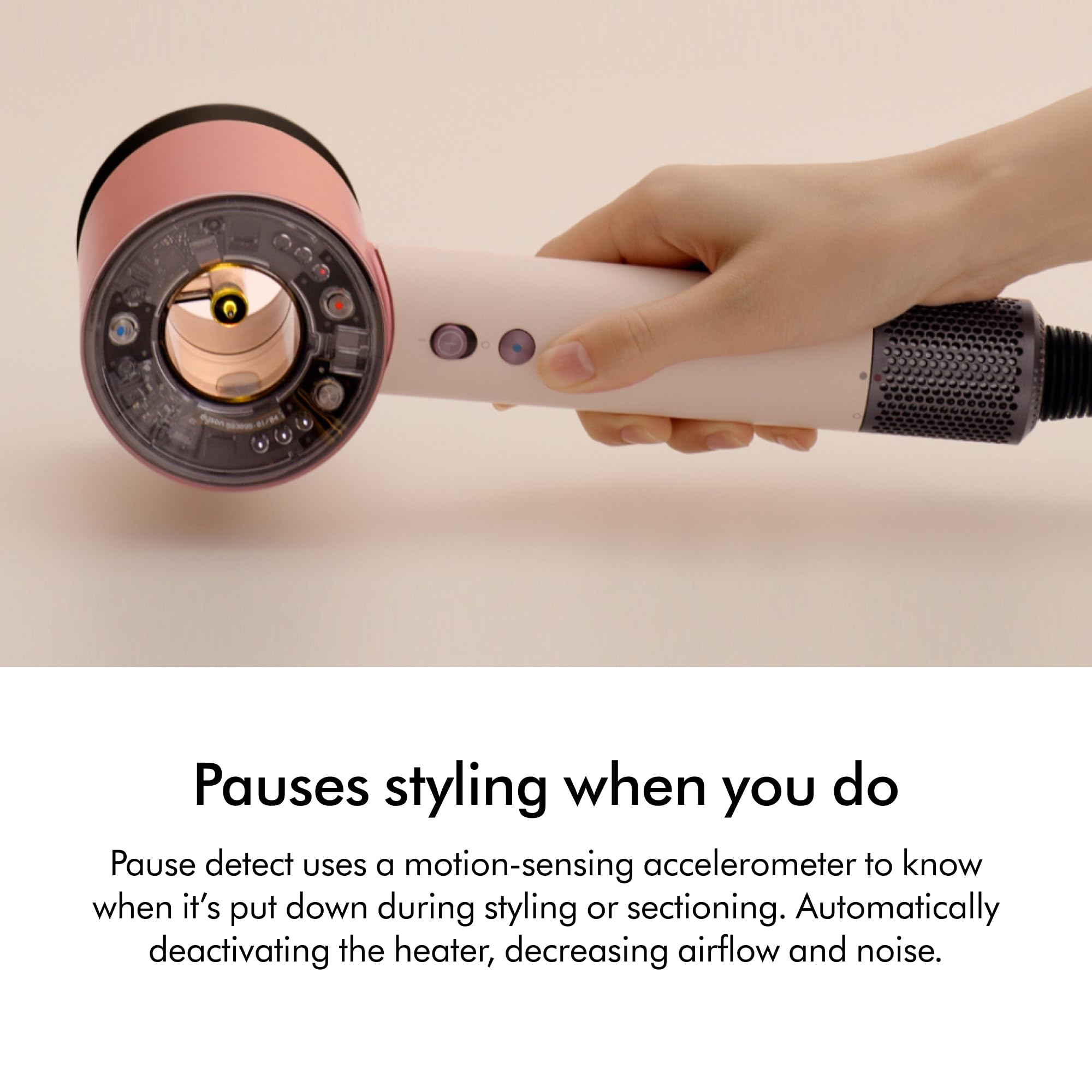 Dyson Supersonic Nural diffuse mode for even drying.