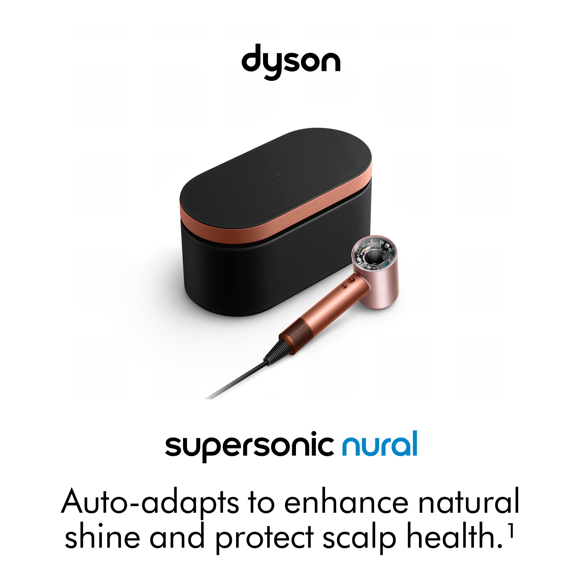 Dyson Supersonic Nural side view shows lightweight, balanced design.