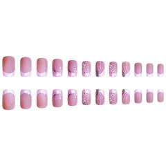 DZPGUONIZ cherry blossom accent nails perfect for spring events.