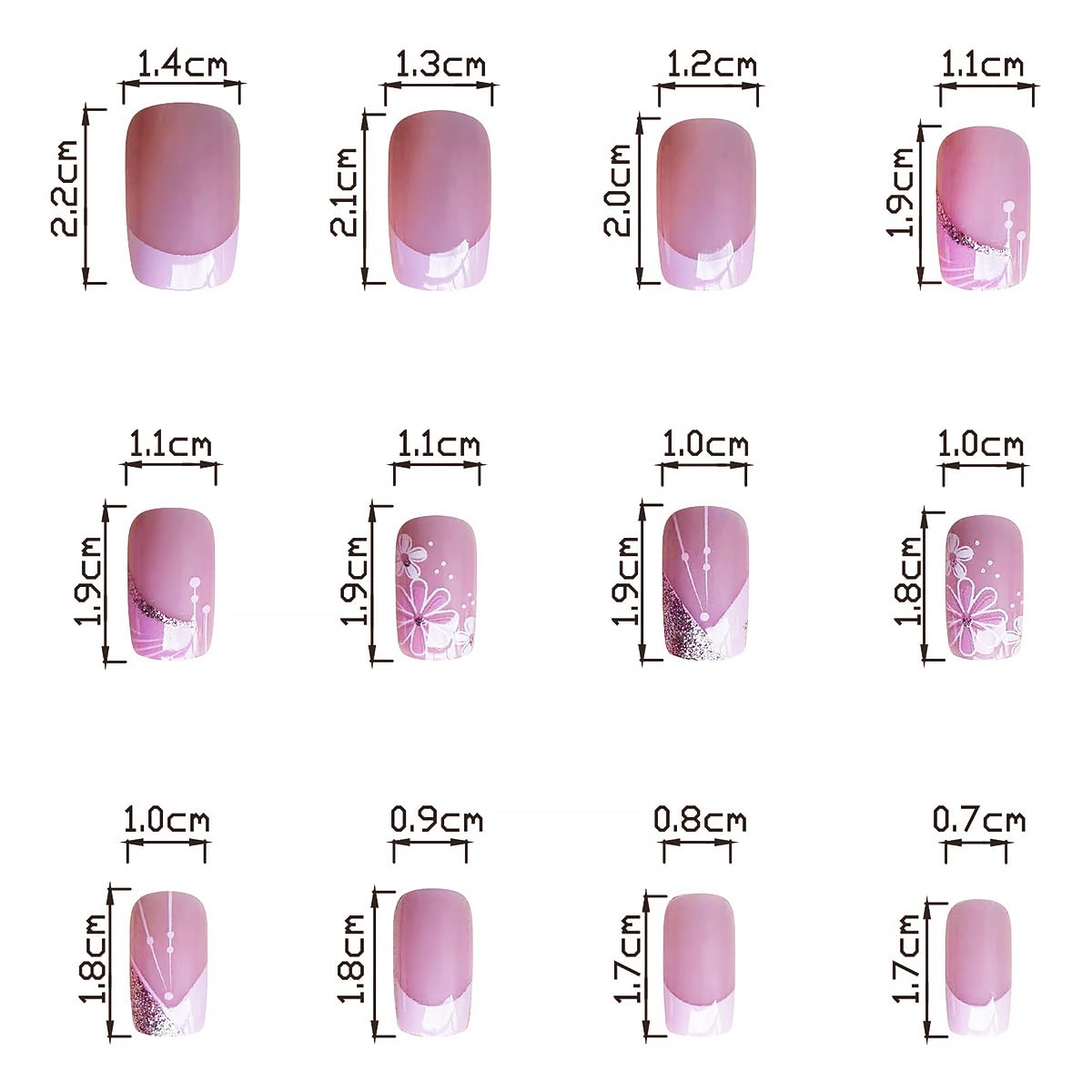 DZPGUONIZ jelly glue stickers provide quick, secure nail adhesion.