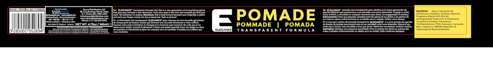 Aplicación suave de la pomada E Elegance para peinado rápido sin residuos.