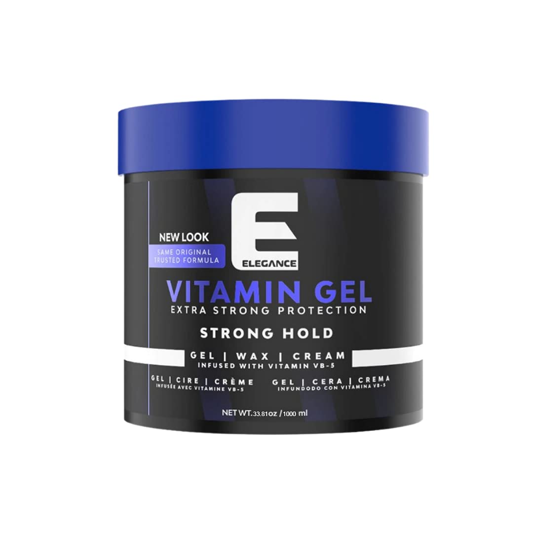 Gel de Vitamina Pro-VB-5 de E Elegance, botella con protección y nutrición capilar