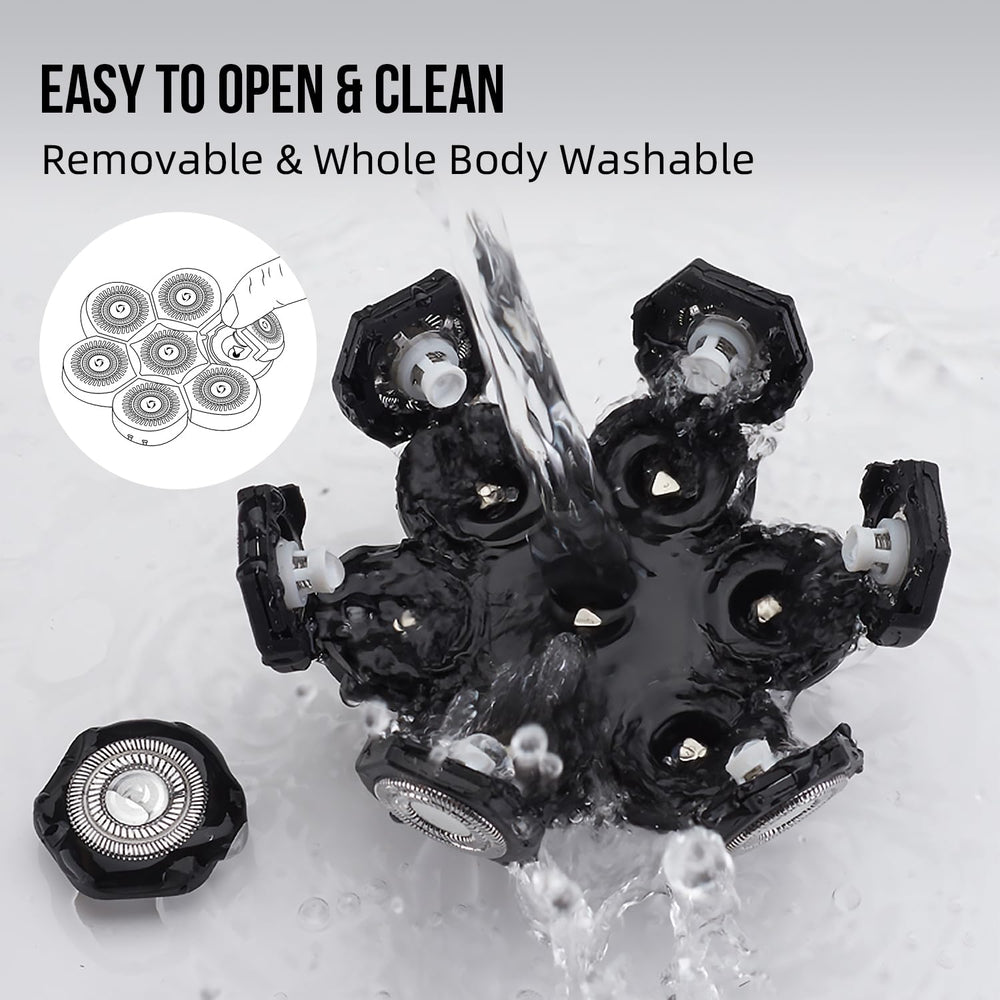 E-Hunter cleaning brushes 3-pack for easy maintenance after shaving.