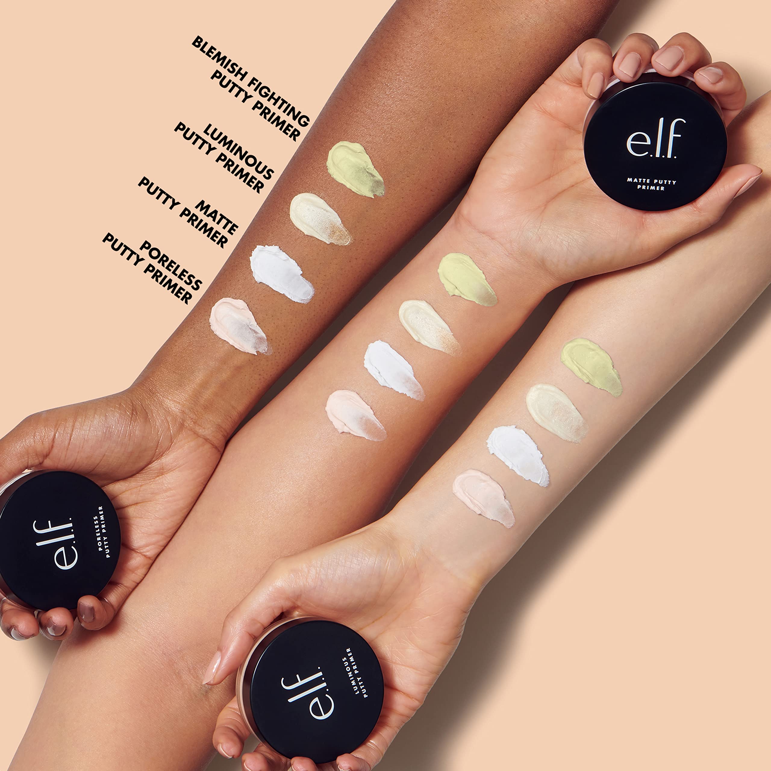e.l.f. Acne Fighting Putty Primer, piel grasa, prepara y fija el maquillaje durante el día