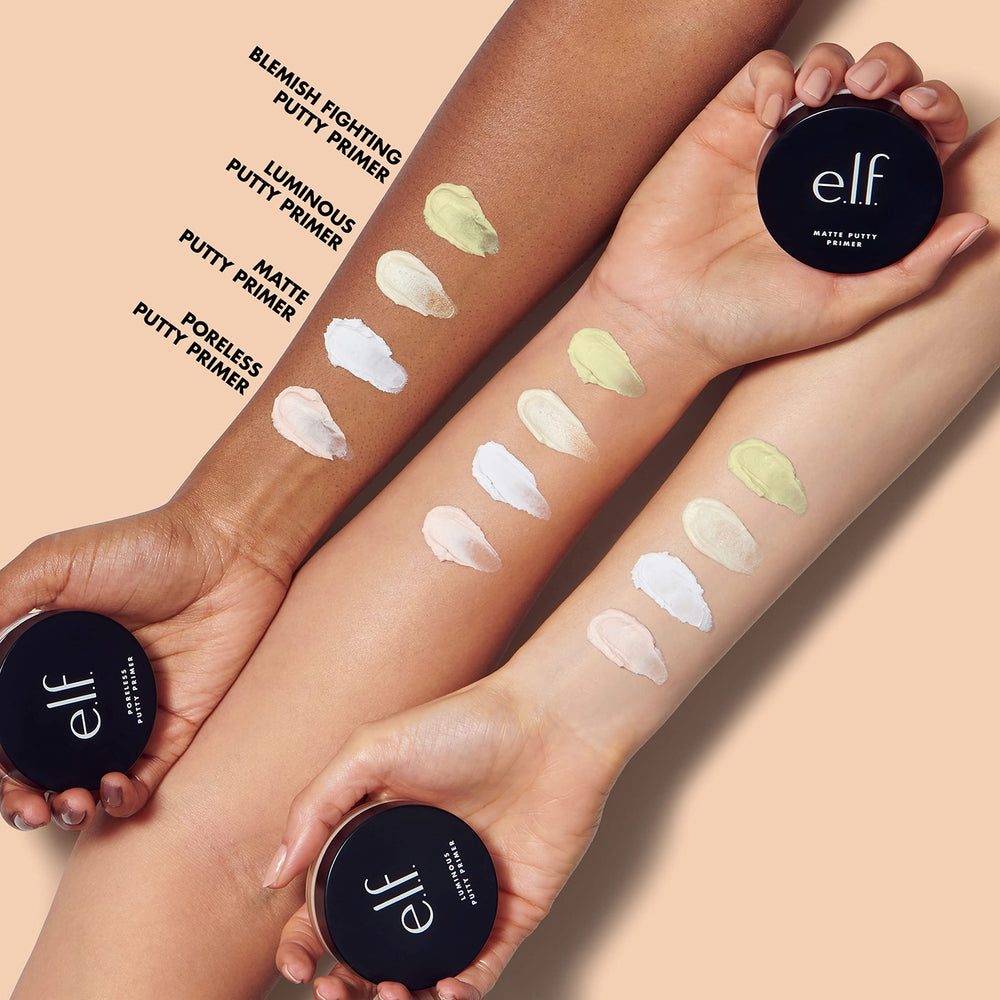 e.l.f. Acne Fighting Putty Primer, piel grasa, prepara y fija el maquillaje durante el día