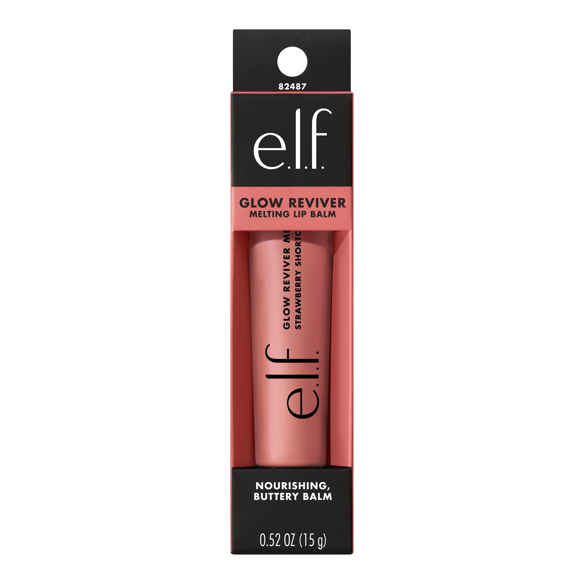 e.l.f. Glow Reviver tono durazno, color suave y labios jugosos.