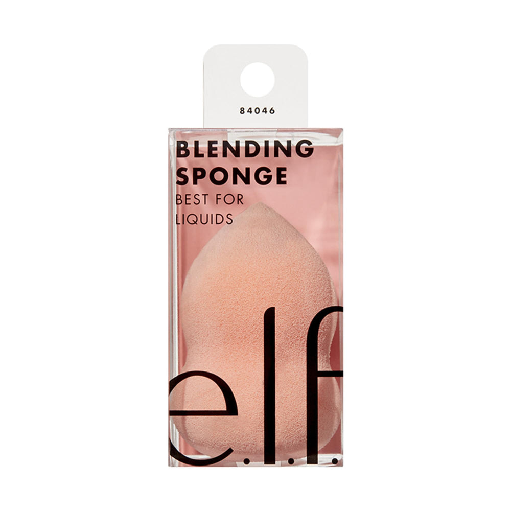 e.l.f. Blending Sponge used for flawless base application on skin.