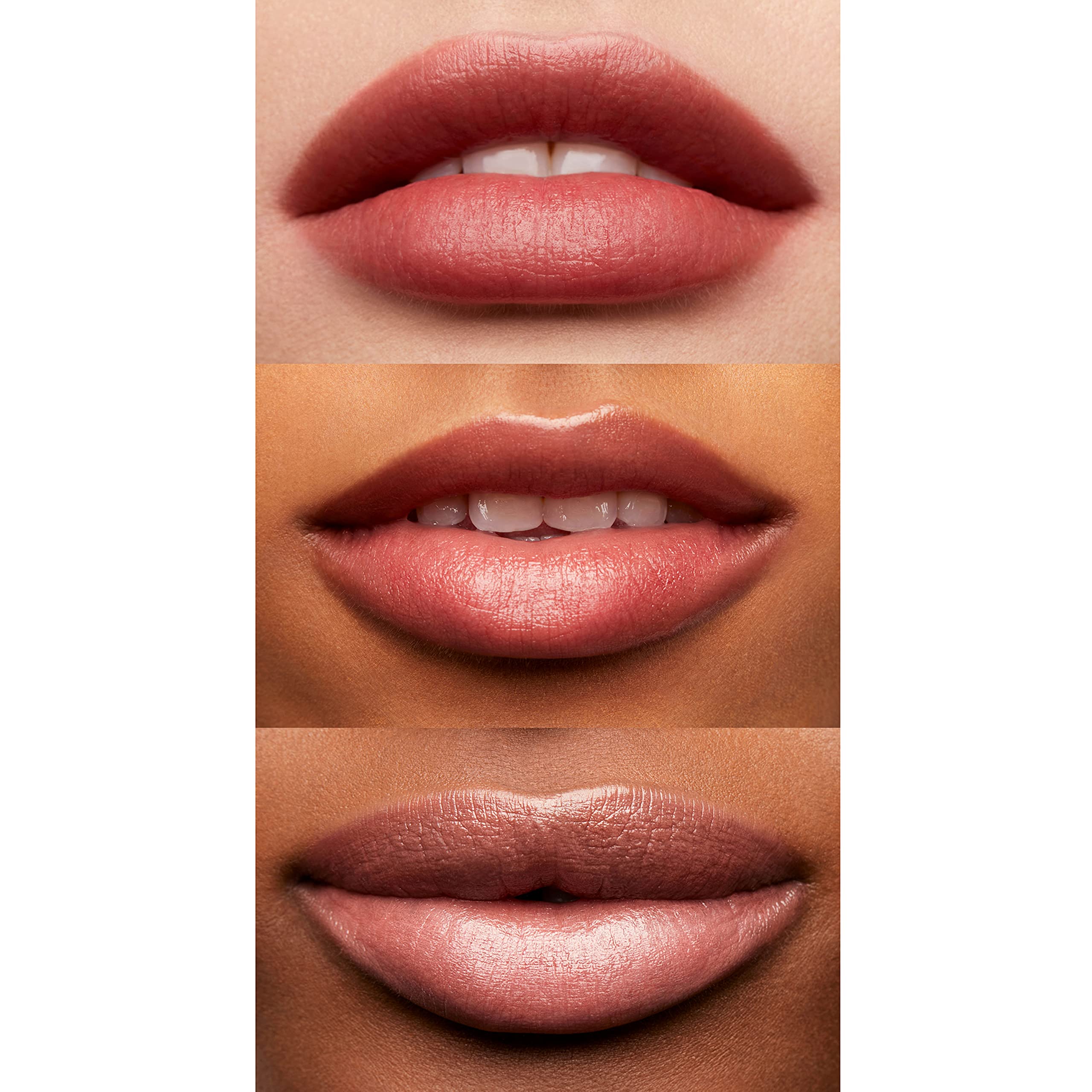 e.l.f. Brillo labial tono rojo ligero, acabado natural y suave.