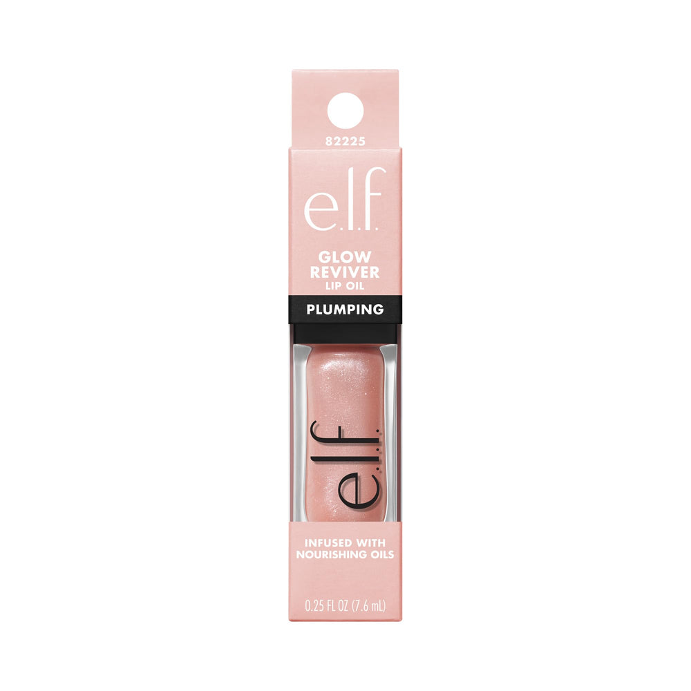 e.l.f Glow Reviver Aceite Labial, aroma menta para sensación fresca.