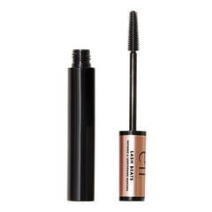 e.l.f. Lash Beats Mascara, cepillo curvo-doble para pestañas definidas y elevadas.