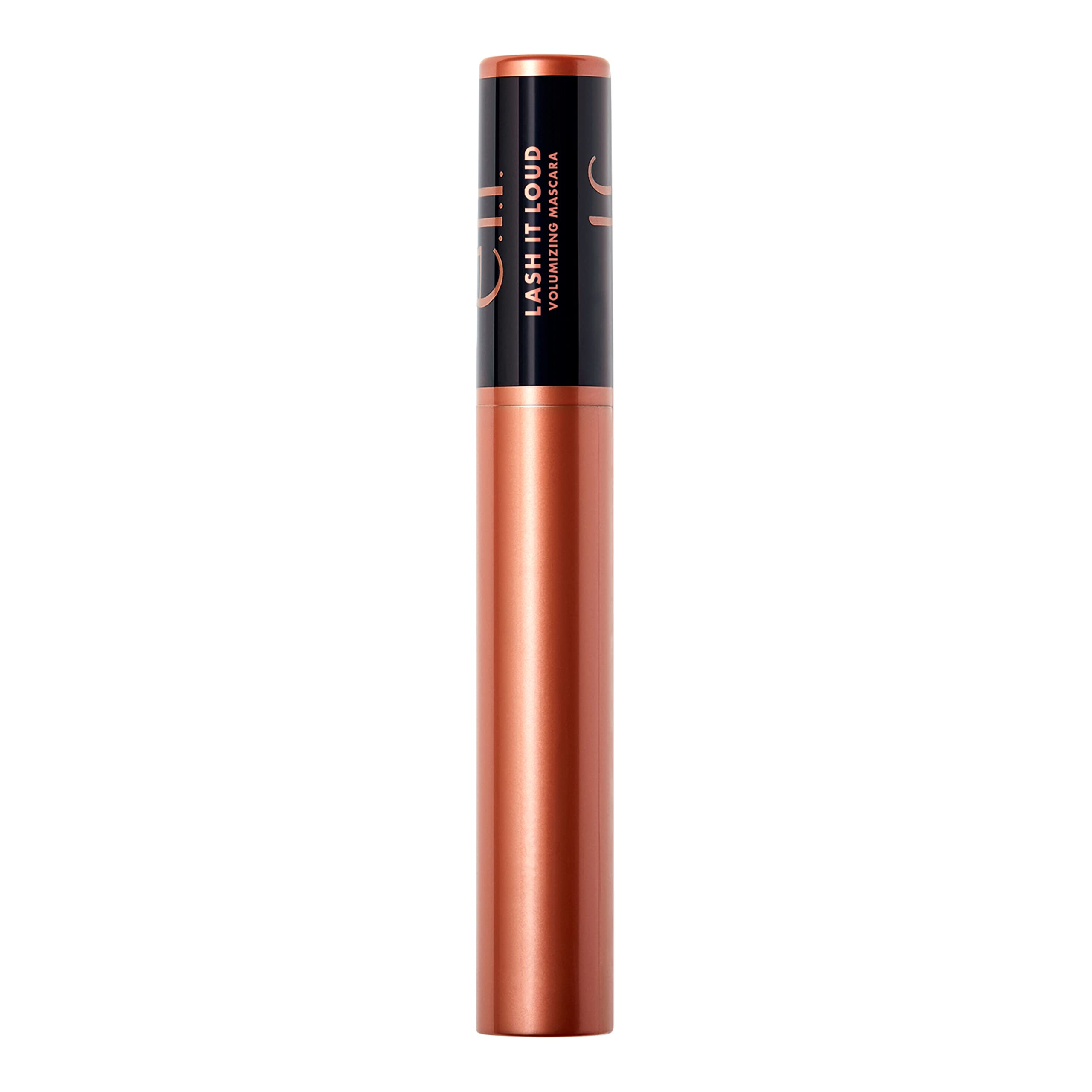e.l.f. Lash It Loud provides deep black pigment for striking lash color.