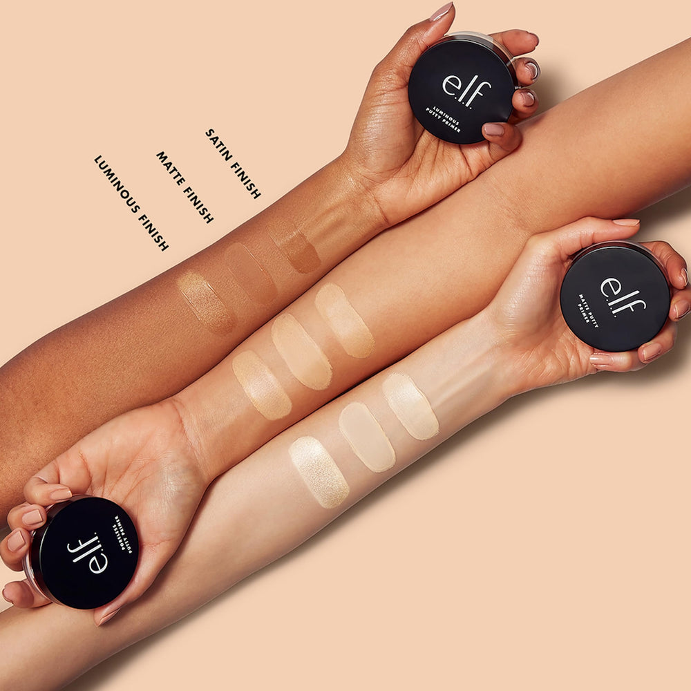 e.l.f. Matte Putty Primer, poros-afinados, piel más suave y uniforme.
