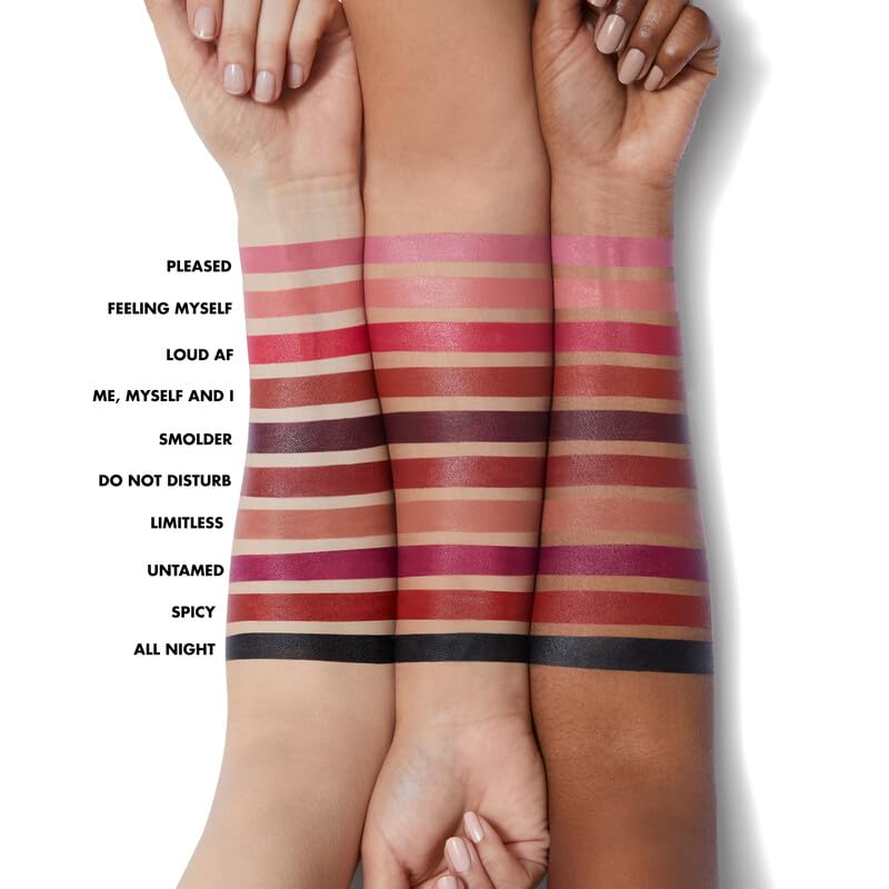 e.l.f. O Face Satin Lipstick envase con tapa magnética de lujo
