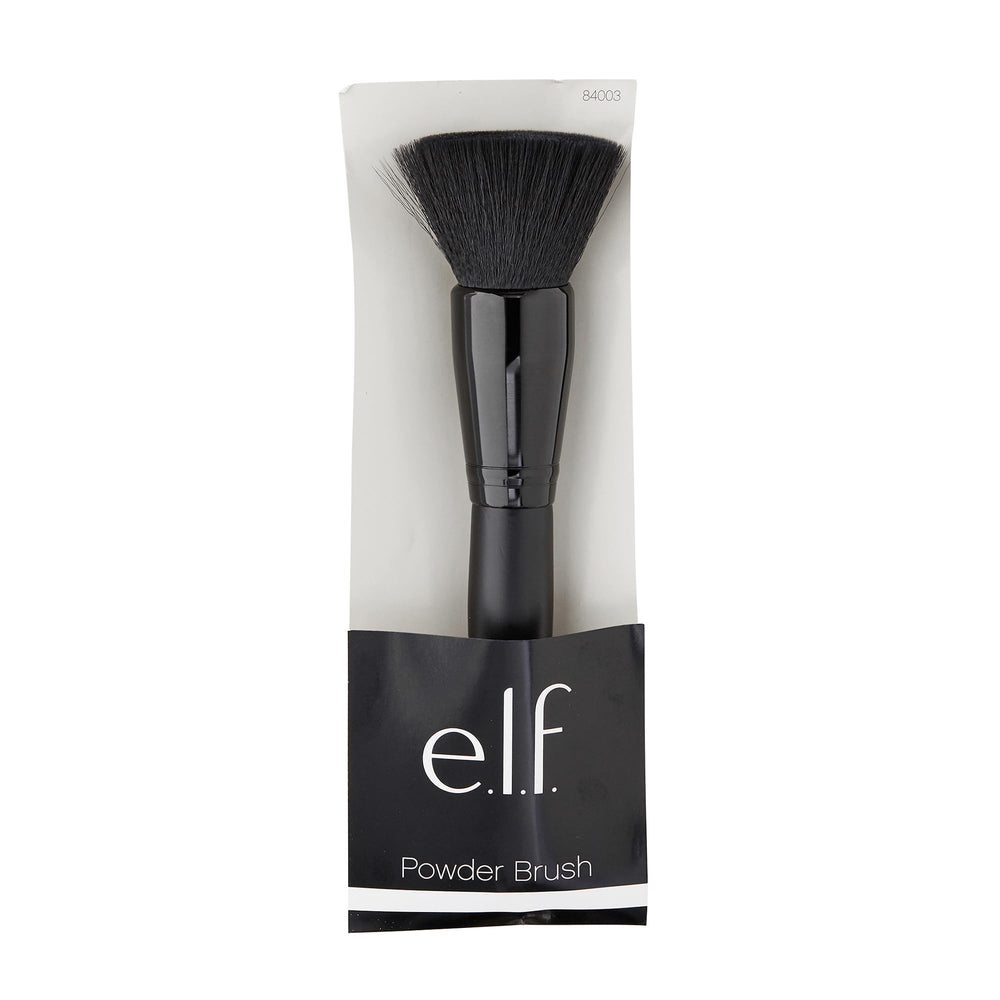 e.l.f. Powder Brush vegan and cruelty-free, easy to clean