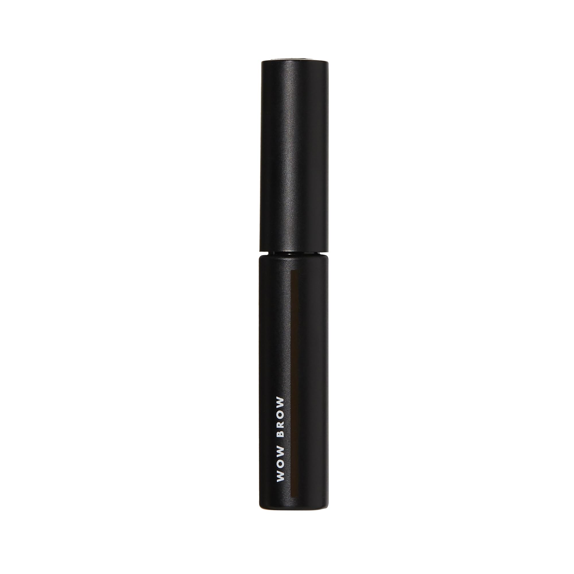 e.l.f. Wow Brow Gel Brunette applied-brow shows voluminous, natural fill with fibers.