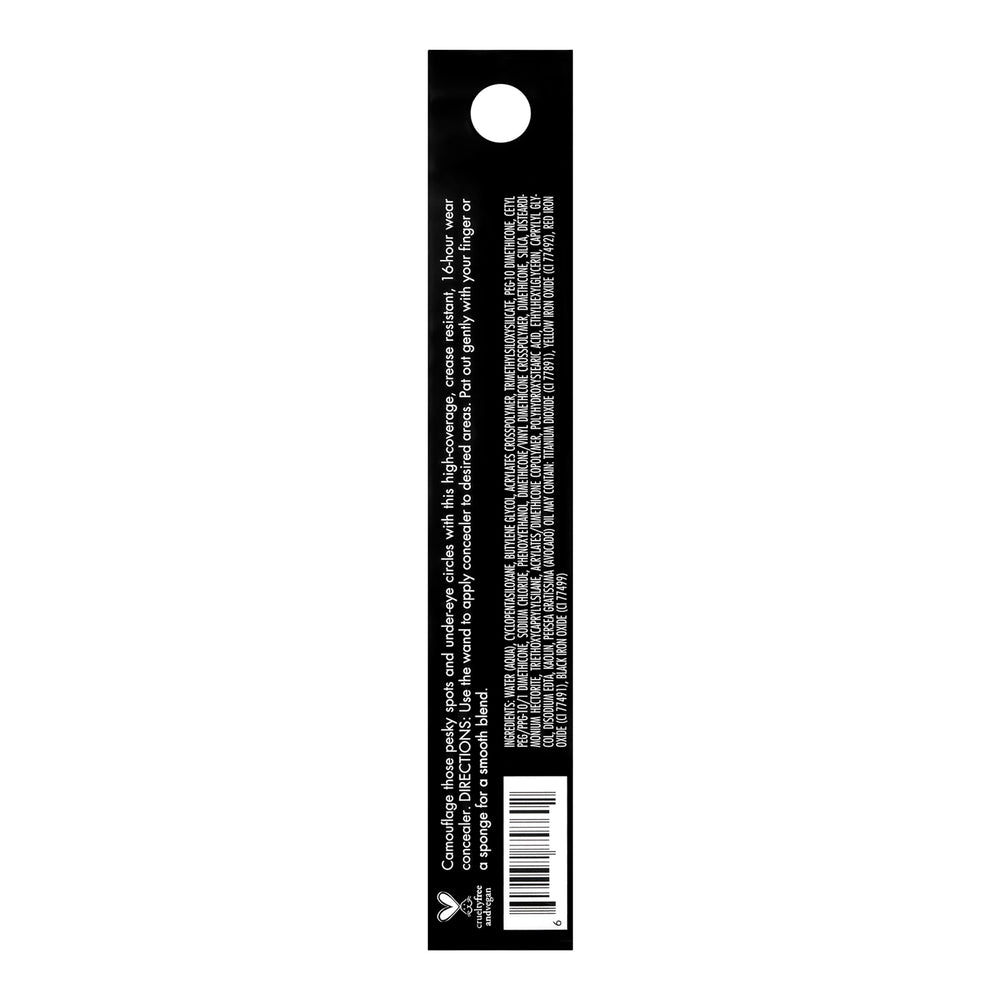 e.l.f. Camo Concealer pigmentación alta oculta imperfecciones sin cuartearse.