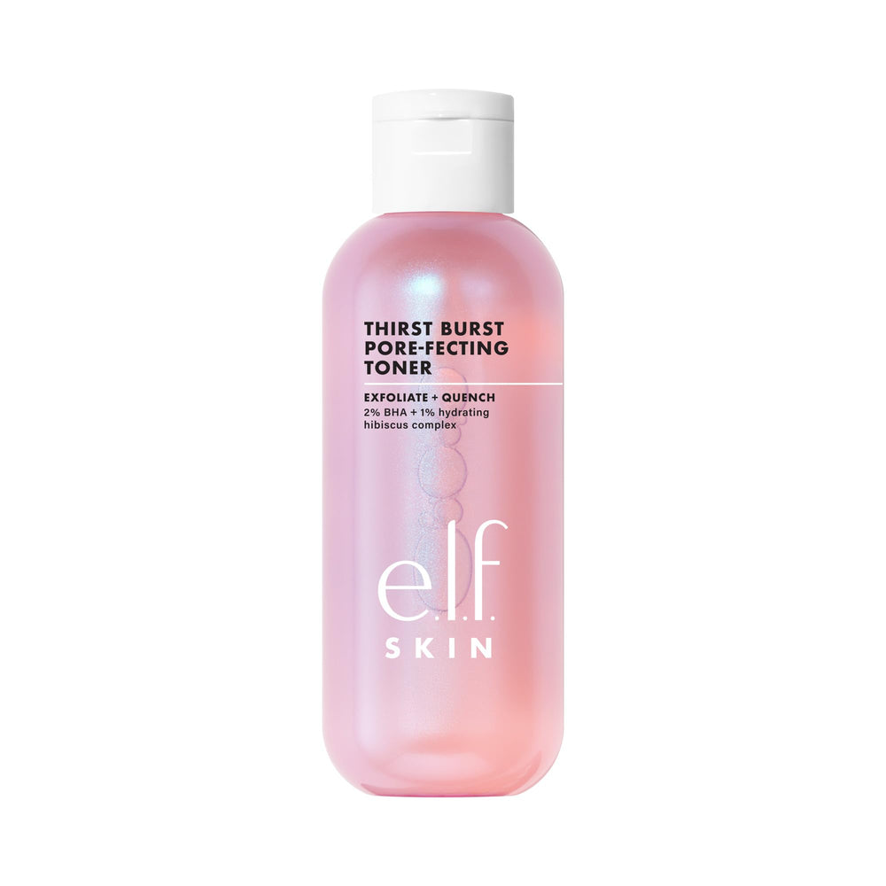 e.l.f. Thirst Burst Toner: botella elegante para exfoliar y hidratar la piel