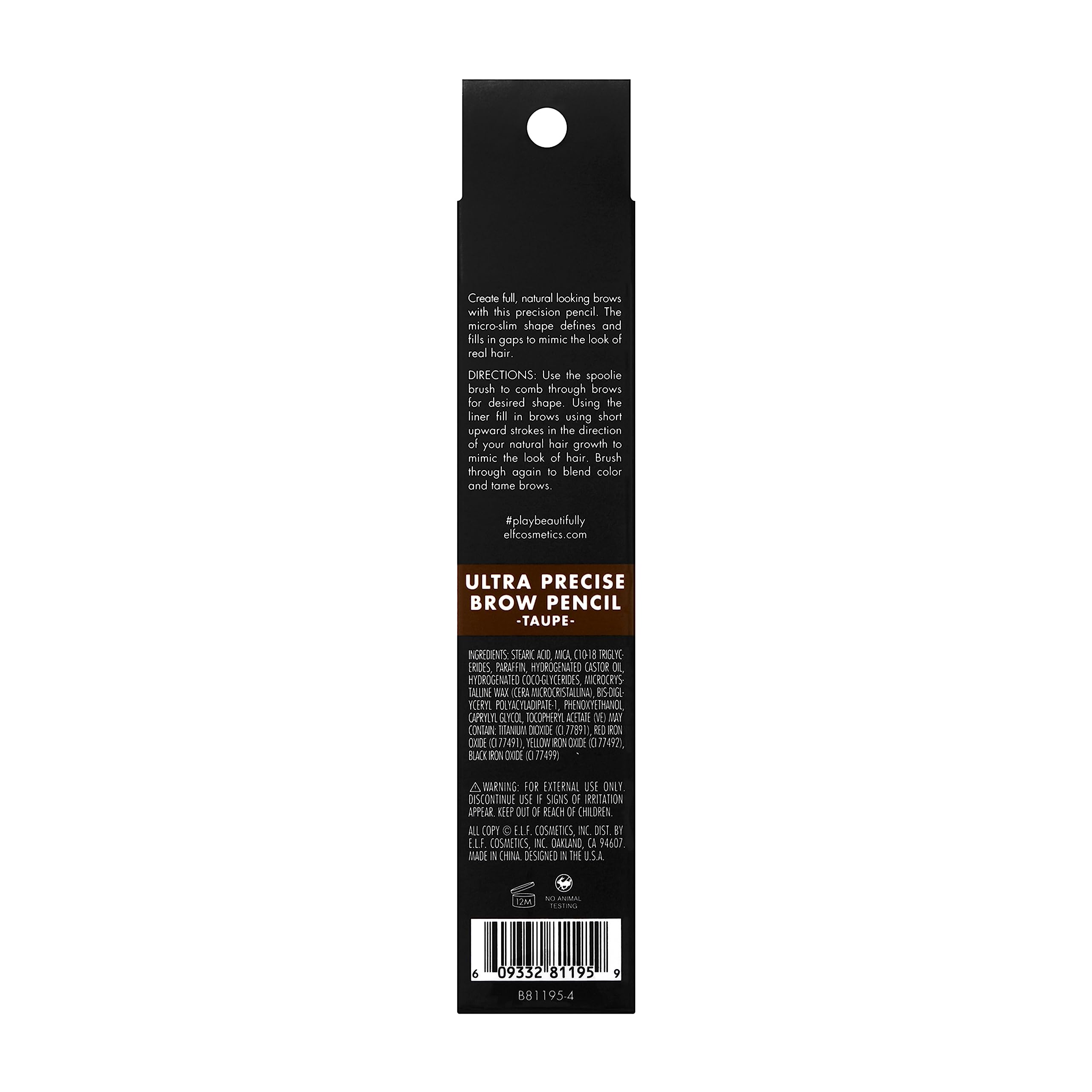 e.l.f. Ultra Precise Brow Pencil on-the-go packaging for quick touch-ups