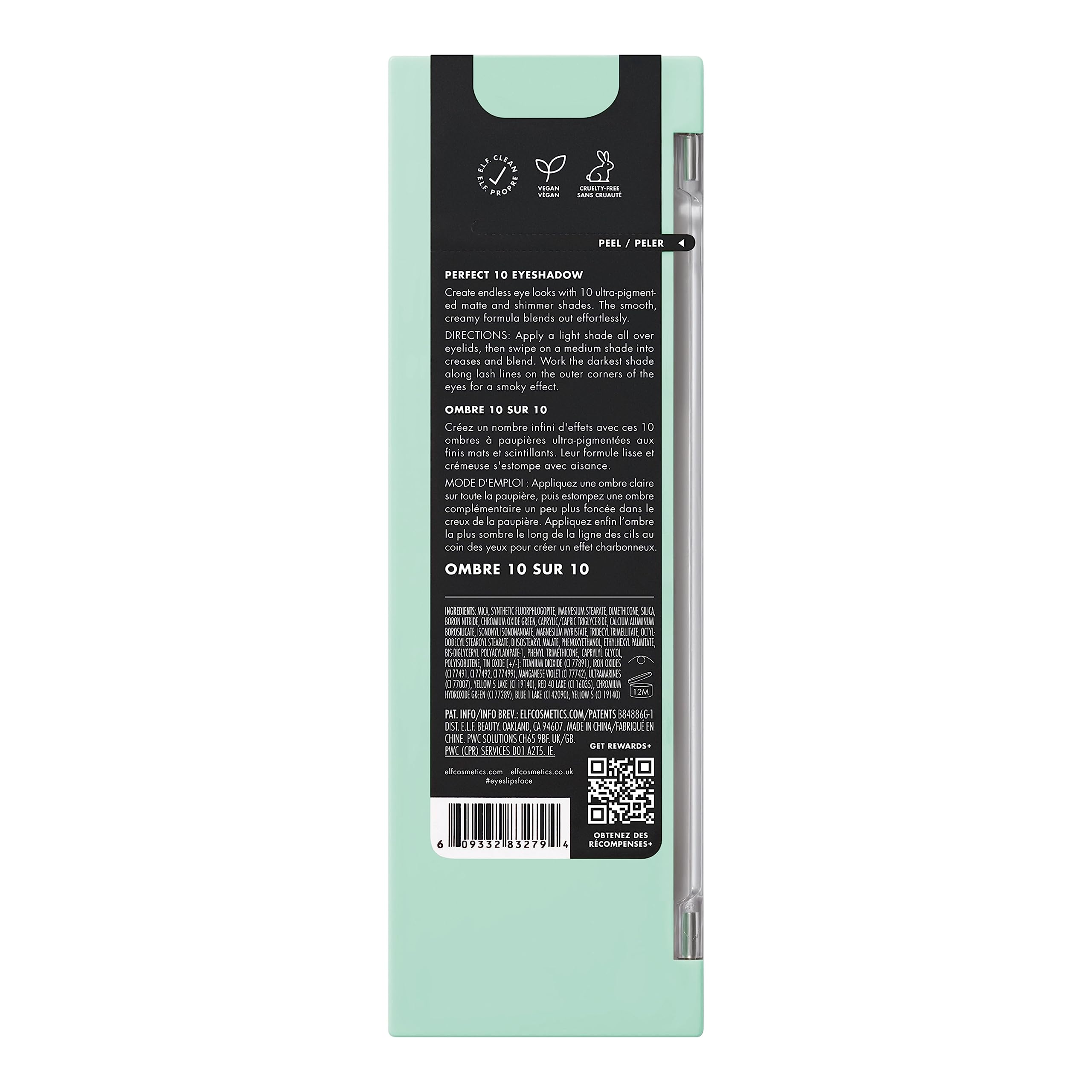 e.l.f. Perfect 10 vegana y cruelty-free con certificado Leaping Bunny