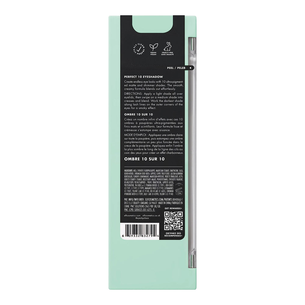 e.l.f. Perfect 10 vegana y cruelty-free con certificado Leaping Bunny