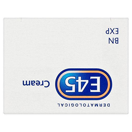E45 Cream packaging display highlighting the trusted brand.