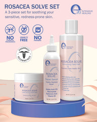 e70 Rosacea Solve cream jar showing cooling, non-greasy redness relief