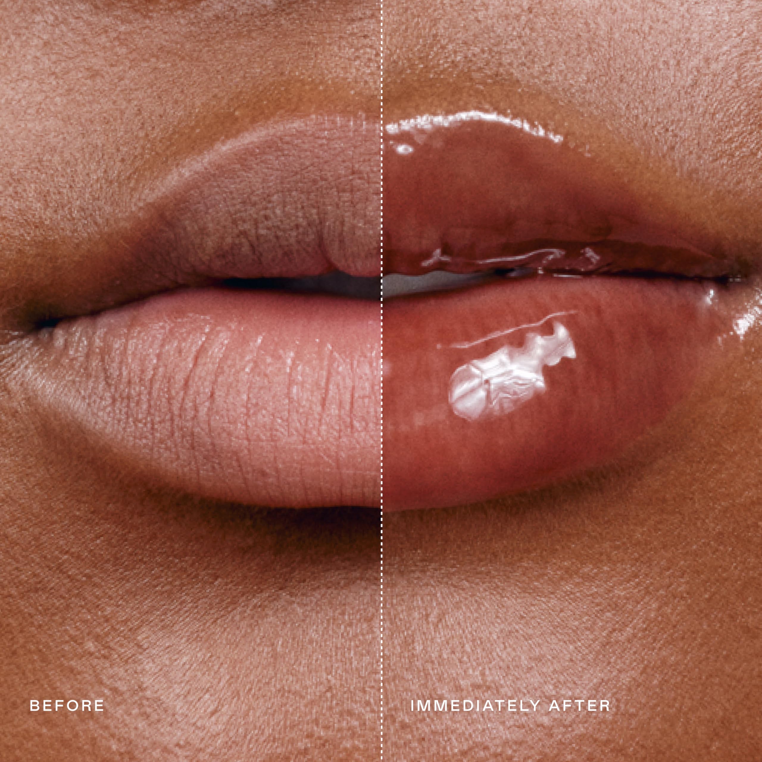 Applying EADEM Le Chouchou Boba Bounce balm for a glossy smooth finish