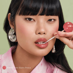EADEM Le Chouchou balm closeup shows glossy finish for subtle daytime shine
